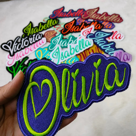 Personalized name patch, Custom name patch, Name Tag, Iron on Patch, For Backpacks
