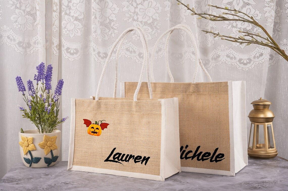 Personalized Bridesmaid Bags burlap Bags for Bridal Party Bridesmaid G ...