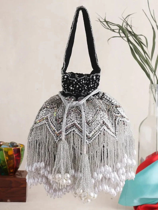 Handmade Beads Potli Bag