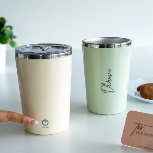Smart Self-Stirring Tumbler – Personalized USB Rechargeable Mug