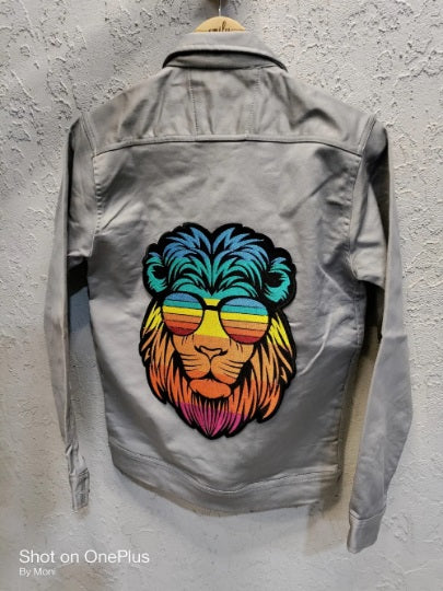 Custom High Quality Large Embroidery Patch, Iron On Back Patch Made To Order for Jackets, Hoodies