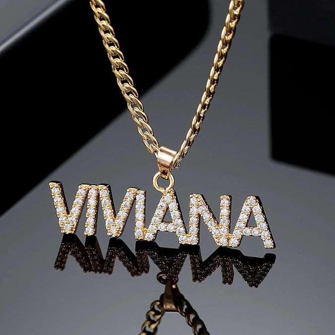 Custom Name Necklace,Personalized Diamond Pendant – TheTrulyCustom