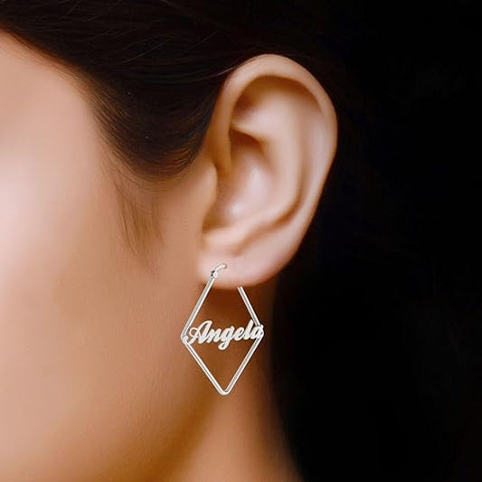 Personalized 925 Sterling Silver Earrings Gold-Plated Earrings