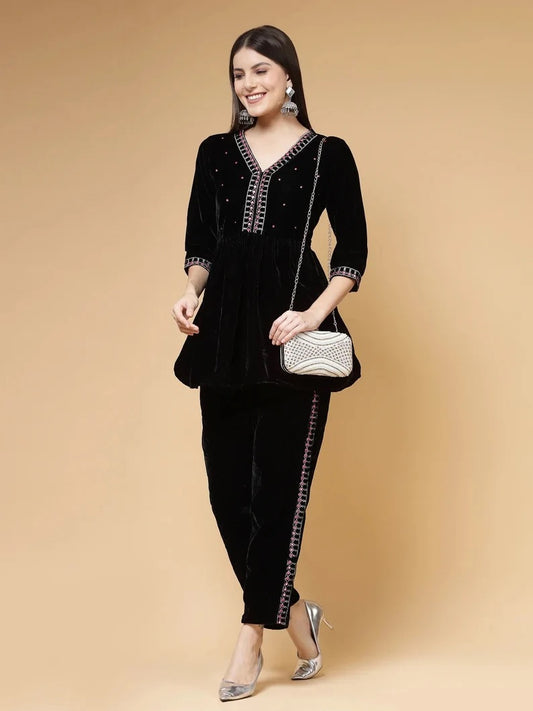 Adorn Embellished Faux Silk Clutch