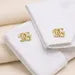 Personalized Sterling Silver Cufflinks: Handmade Initial Cufflinks