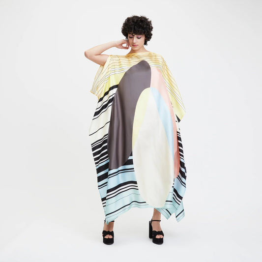 Soft Satin Silk Kaftan – Luxurious, Flowing Maxi Dress Women's Caftan