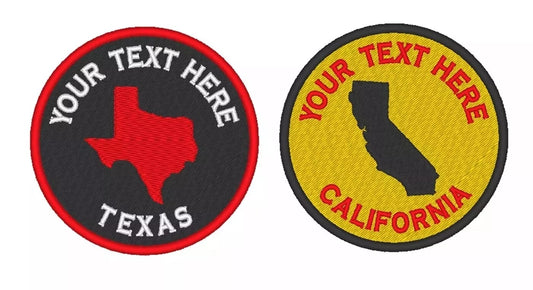 Custom Embroidered Patch Sew on Round Patches