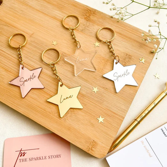 Personalized Keychain - Star