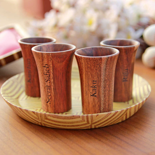 Shot Glass Tumblers | Personalized Wooden Shot Glass Set