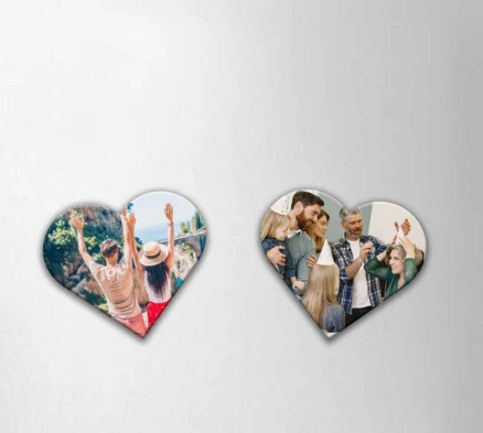 Picture Magnets for Fridge Custom Heart Shape Photo Magnets-7.5 CM