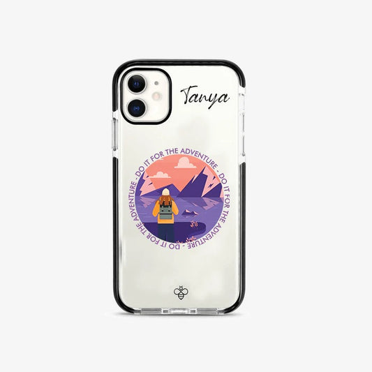 PERSONALISED SILICONE IPHONE COVER - DO IT FOR THE ADVENTURE