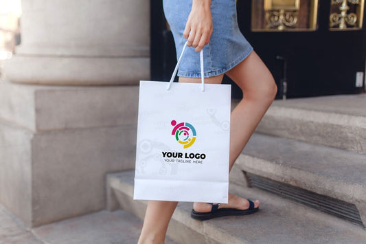 Personalized A4 White Paper Bag
