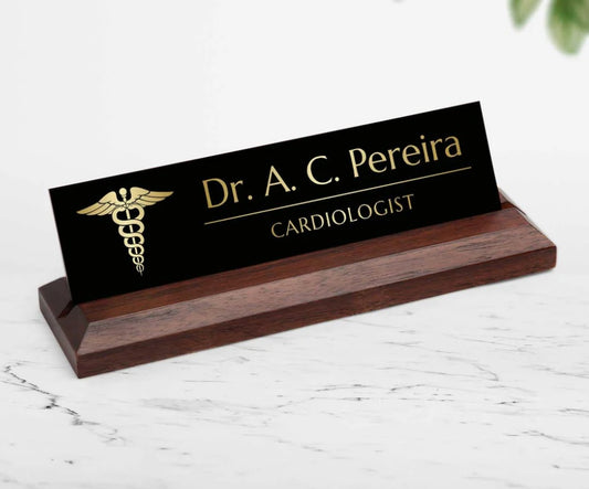 Office Desk Name Plate - Doctor