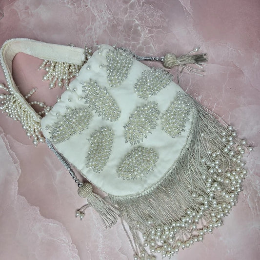 Beads Embellished Bridal Potli Bag