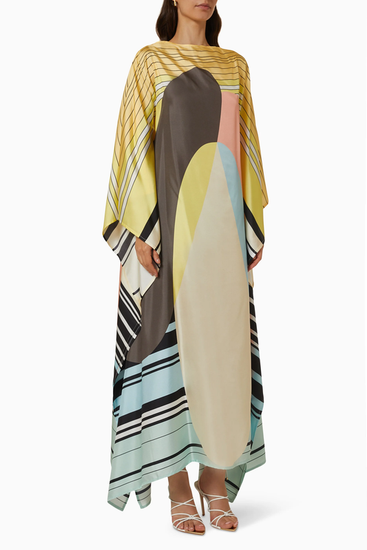Soft Satin Silk Kaftan – Luxurious, Flowing Maxi Dress Women's Caftan