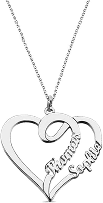 Personalized Love Heart Name Necklace