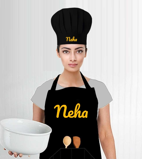 Personalised Cooking Apron with Name for Baking