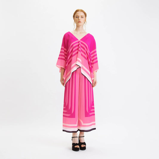 Soft Silk Crepe Co-ord Set  For Women's