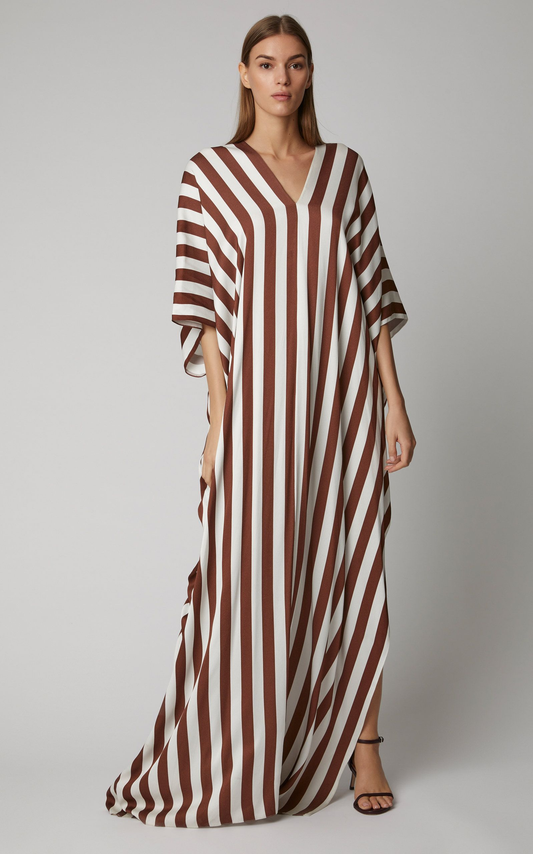 Designer Soft Satin Silk Kaftan, Lightweight and Comfortable Caftan For Women's