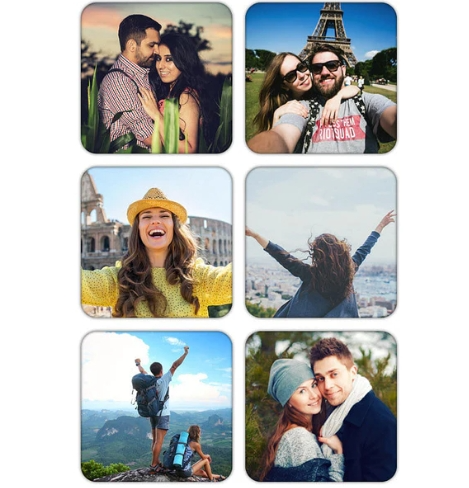 Personalized Photo Magnet Set of 6 - Add Your Image