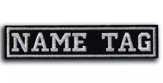 CUSTOM Your Name Tag PATCH Embroidered - Airsoft - Biker / SEW ON