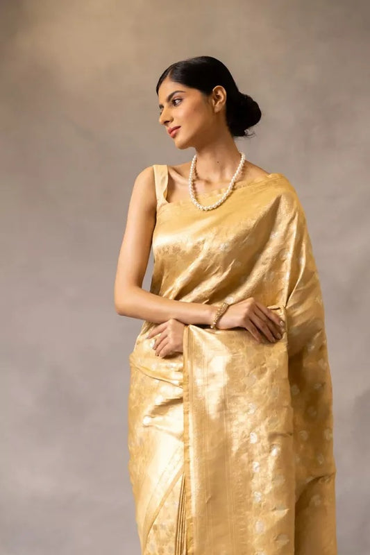 Designer Banarasi Soft Silk Saree With Blouse