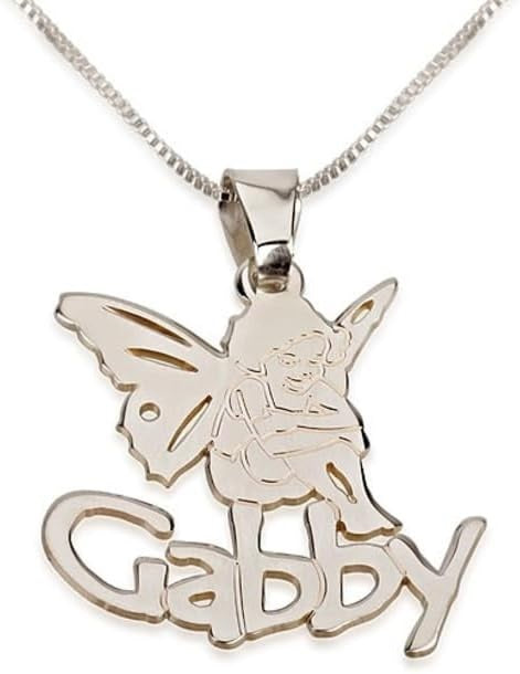 Personalized Angel Pendant With Name Necklace