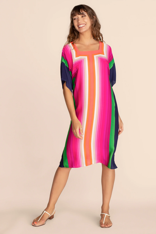 Silk Crepe Kaftan, Flowy and Comfortable, Women's Caftan