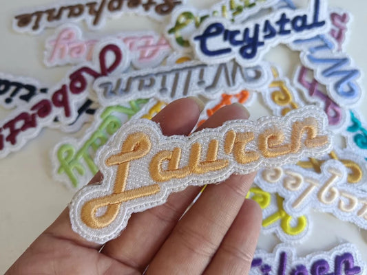 Personalized Embroidered Name Patch Badge