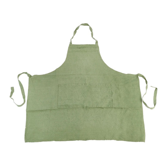 Personalized Linen Embroidered Apron