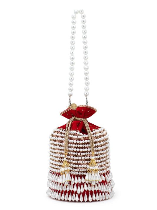 Glitz Velvet Beaded Potli Bag