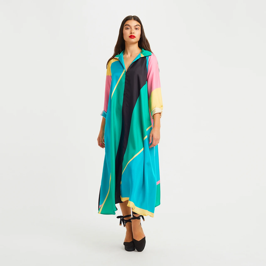Elegant French Crepe Luxurious Material Kaftan For Women's