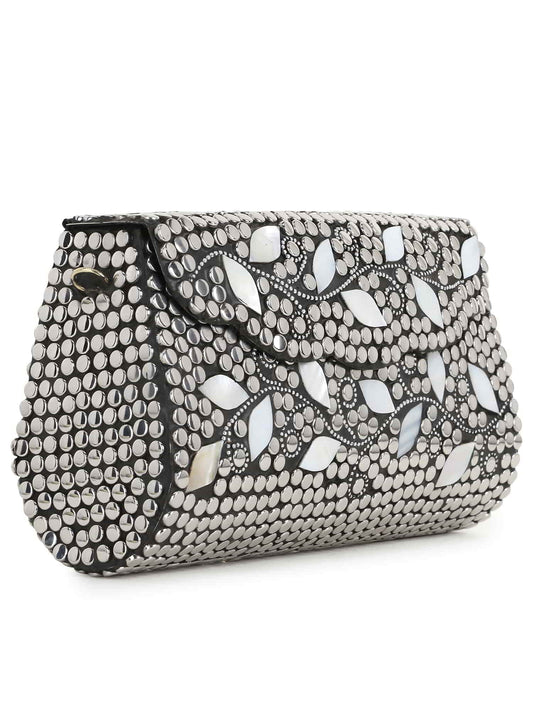 Mosaic Metal Botanical Mosaic Clutch