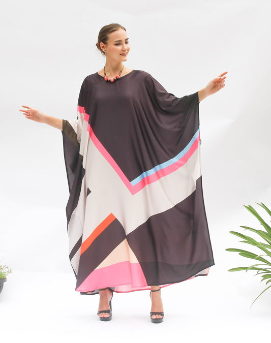 Luxury Soft Satin Silk Kaftan – Lightweight and Comfortable Caftan For Women's