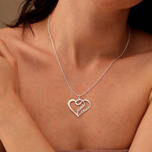 Personalized Love Heart Name Necklace