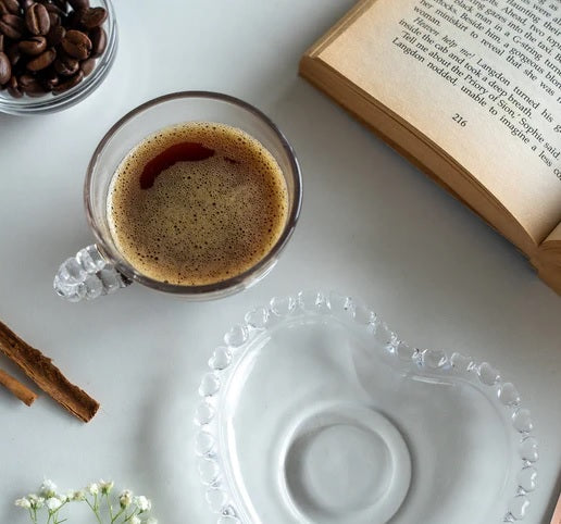 Personalized Mini Cup with Heart Saucer