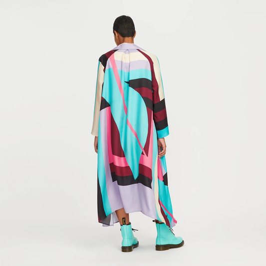 Printed French Crepe Kaftan, Beach Wear Caftan For Women's