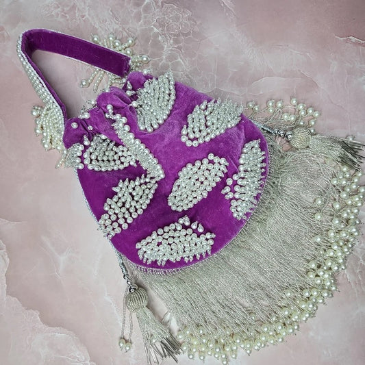 Beads Embellished Bridal Potli Bag