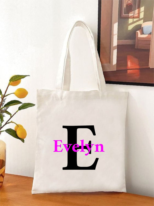 Shopper Womens Bag Customized Name Gift For Her Kids Bag School Bag For Kids