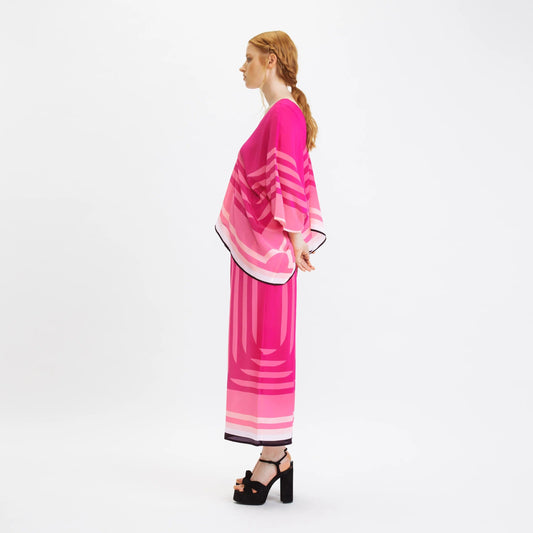 Soft Silk Crepe Co-ord Set  For Women's