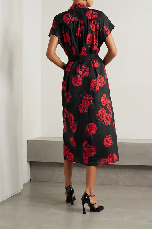 Rayon Cotton Flower Design Kaftan,Nightwear-Comfortable Women's Kaftan