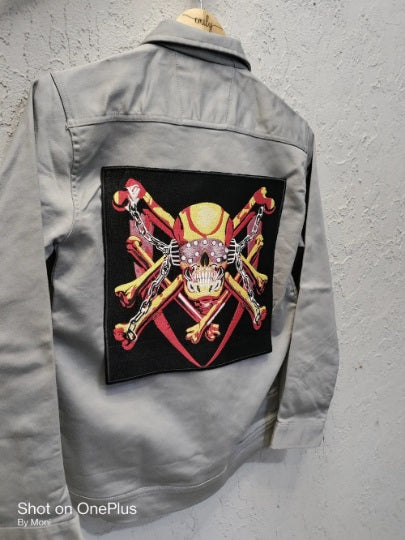 Custom High Quality Large Embroidery Patch, Iron On Back Patch Made To Order for Jackets, Hoodies
