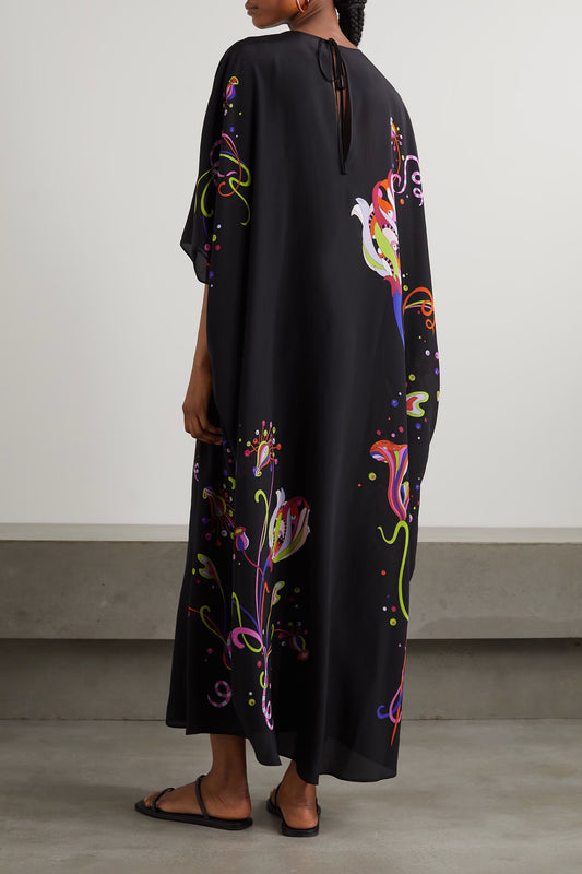 Black Korean BSY Long Kaftan For Women's