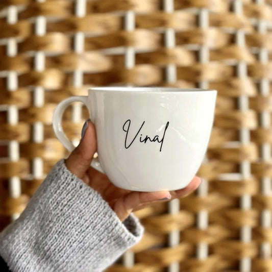 Personalized Large Ceramic Coffee Mug