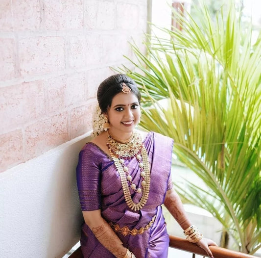 Traditional Wear Banarasi Soft Silk Saree Blouse