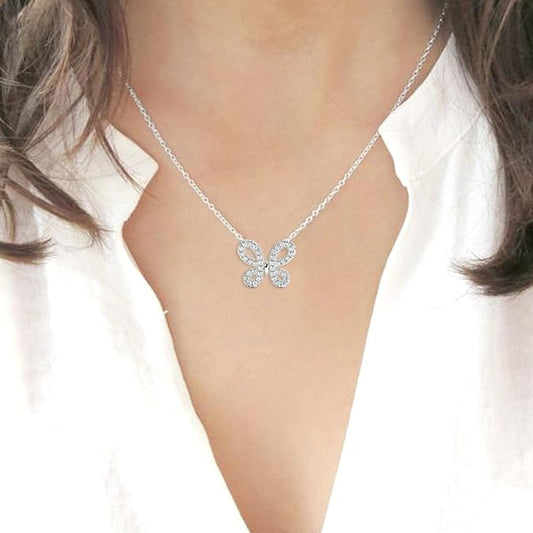 925 Sterling Silver Butterfly Necklaces