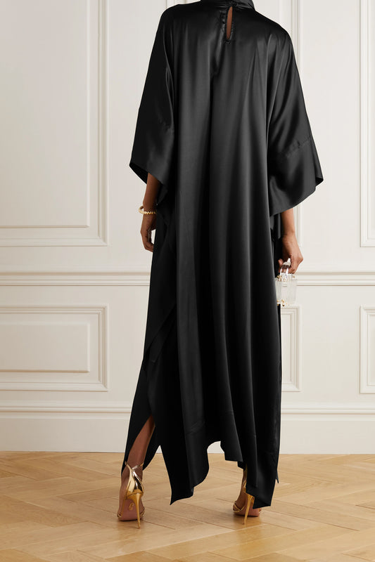 Korean Nida ( Kaftan ) Black Stylish Women's Kaftan