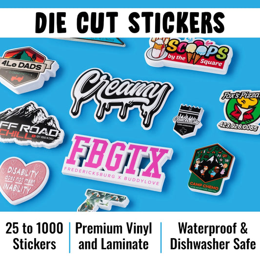 Custom Vinyl Die Cut Stickers