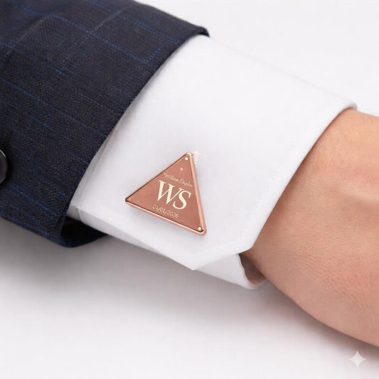 Personalized Black Onyx Cufflinks – Sterling Silver Anniversary Gift