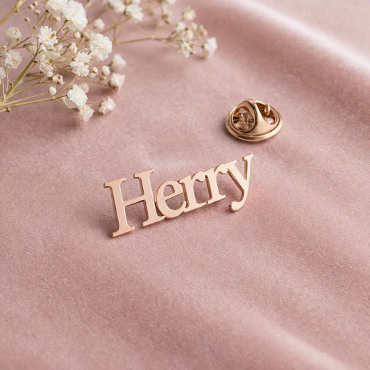925 stearling silver Custom name lapel pins, gifts for best men , birthday gifts, Custom letter brooches, letter combination brooches